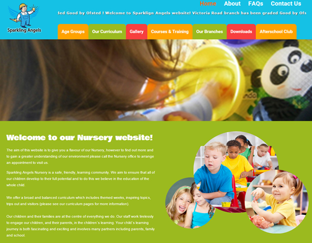 Web Design for Day Nursery